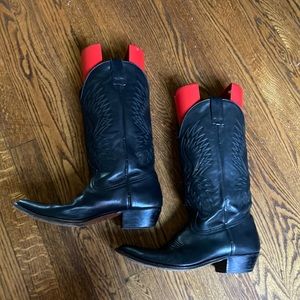 Black cowboy boots